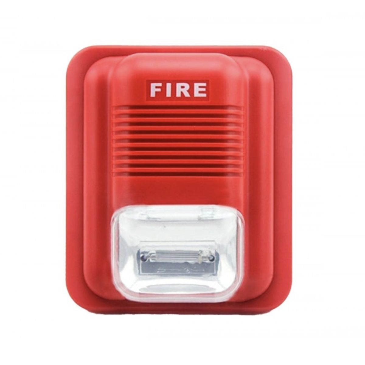 GENERICO - Baliza con Sirena 24VDC Incendio Rojo EPA126