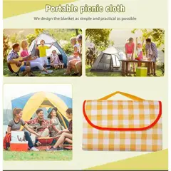 GENERICO - Manta Picnic Impermeable 2x2 Metros