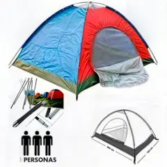 GENERICO - Carpa Para Acampar Para 3 Personas - Facil Armado