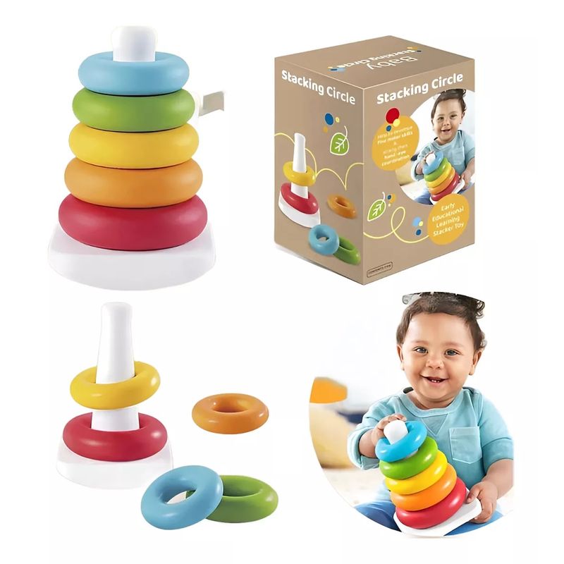GENERICO - Juego De Argollas Encajes De Apilar Para Bebes