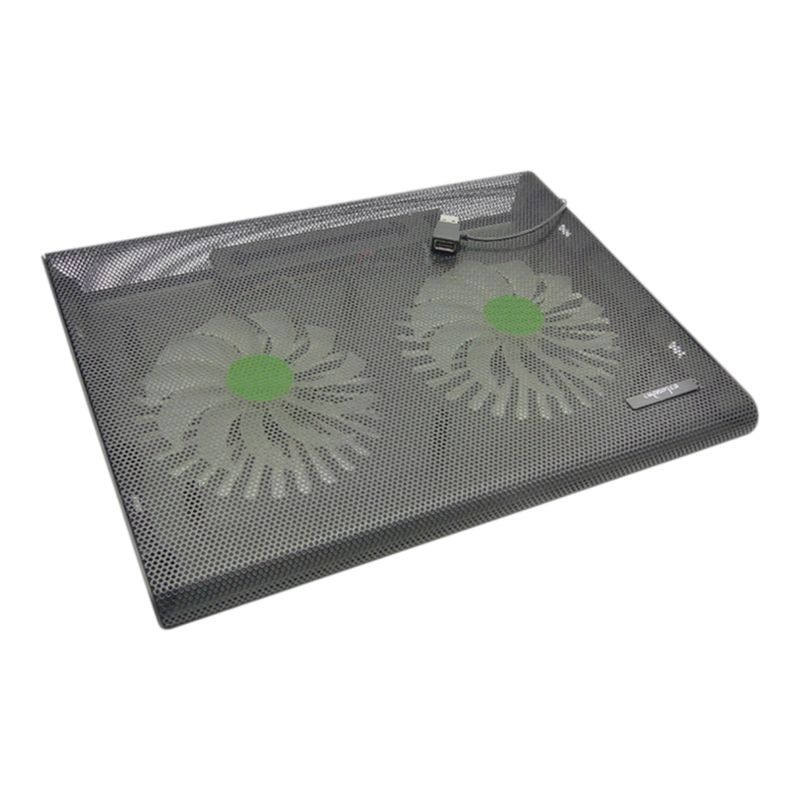 GENERICO - Base De Enfriamiento Para Notebook Con 2 Ventiladores Y Luz
