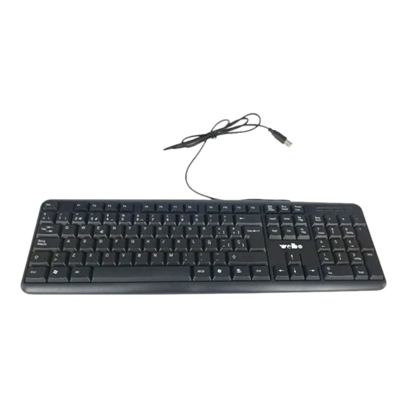 GENERICO - Teclado PC USB Modelo TJ-818 En Español Alta Calidad