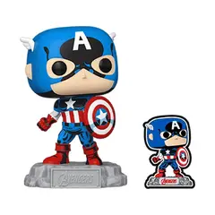 FUNKO - Pop Marvel Avengers Capitan America 1290 + Pin
