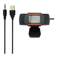 GENERICO - Camara Web Q8 Full HD 720P Con USB Plug And Play Incluye Microfono
