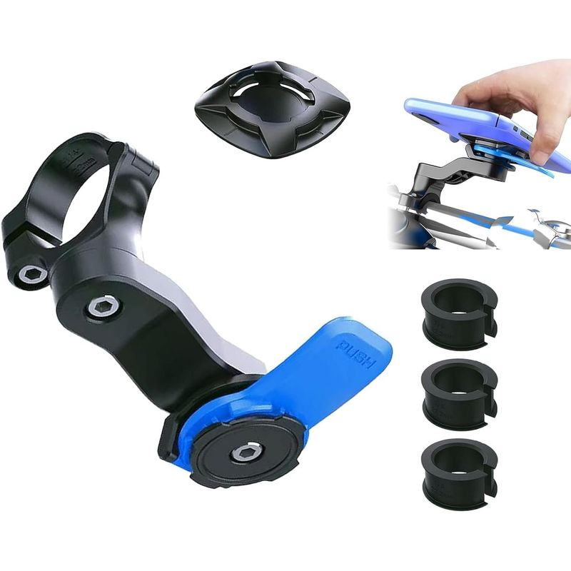 KUANGYE - Soporte Movil Bicicleta Rotacion 360 Moto Soporte Celular