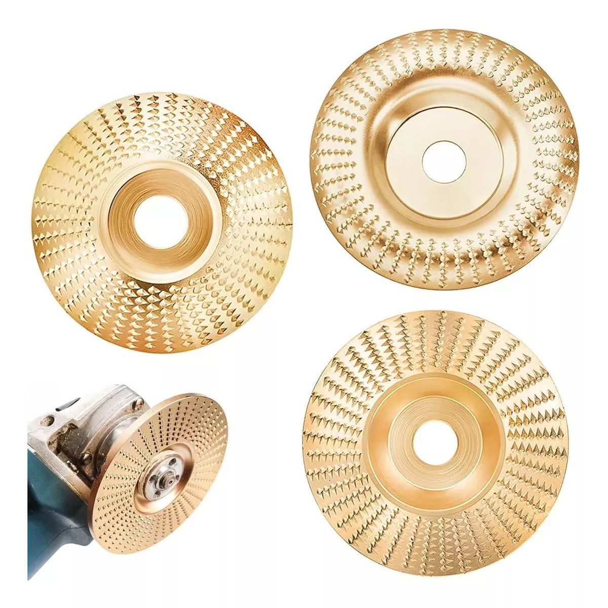 KUANGYE - Pack 3 Disco Desgaste De Madera Estándar Chile 22 Mm Lijado Esmeril