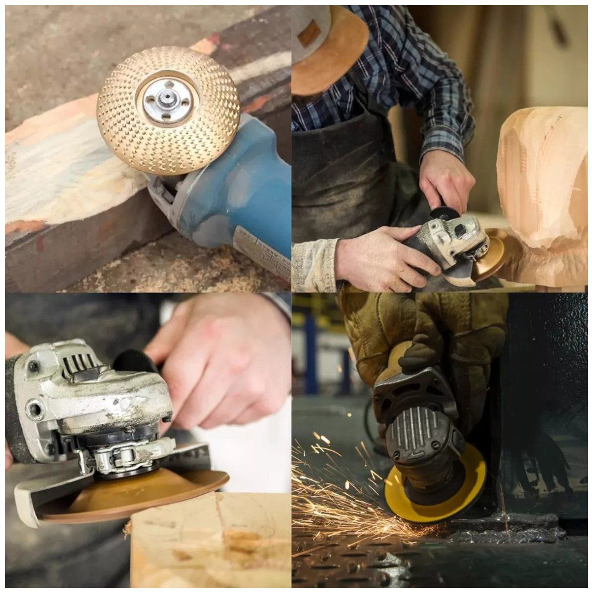 KUANGYE - Pack 3 Disco Desgaste De Madera Estándar Chile 22 Mm Lijado Esmeril