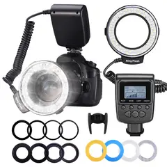 NEEWER - Macro Flash De Anillo Para Canon Nikon Fujifilm Lumix Sony (Rf-550d)