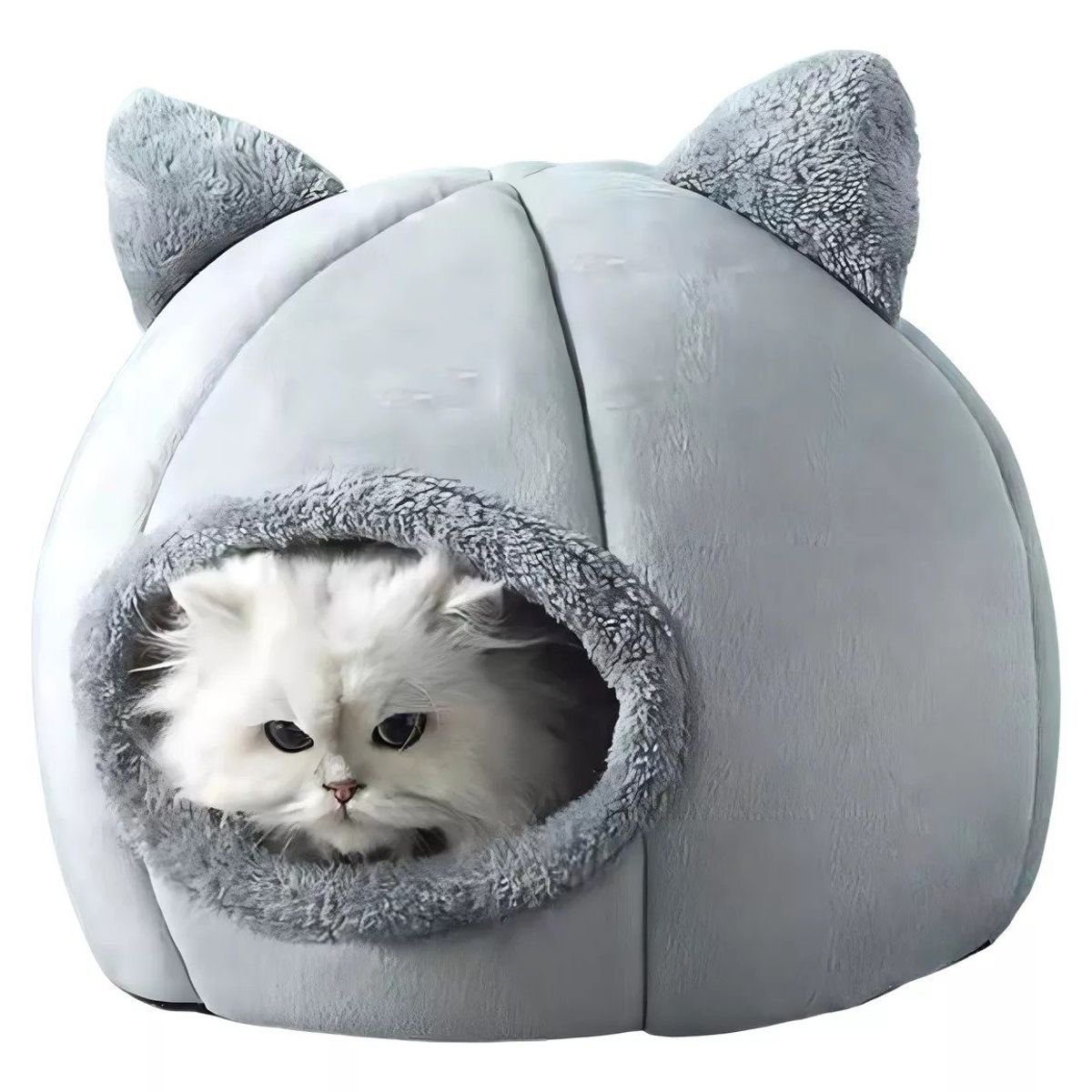 KUANGYE - Casa Cama Plush Iglu Nido De Gatos Y Perros