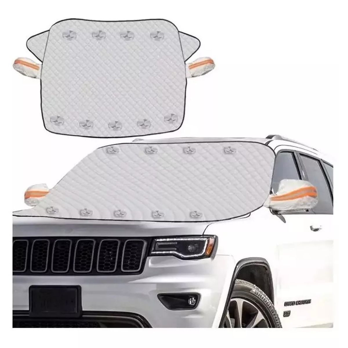 KUANGYE - Funda Protectora Sol Y Nieve Cubreparabrisas Para Automóvil