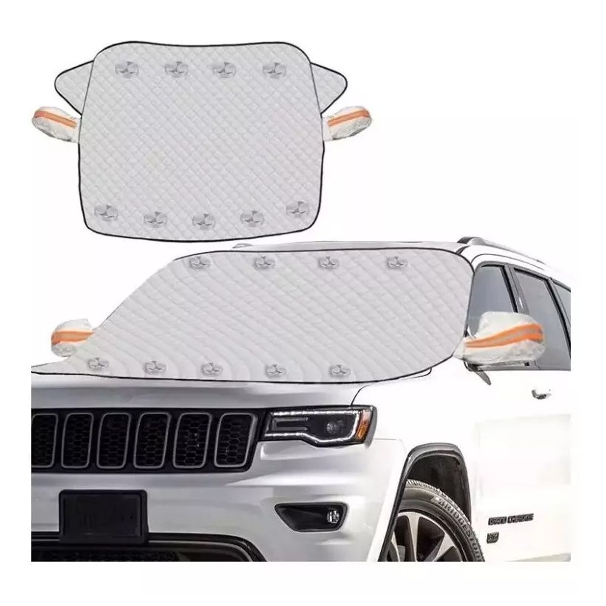 KUANGYE - Funda Protectora Sol Y Nieve Cubreparabrisas Para Automóvil