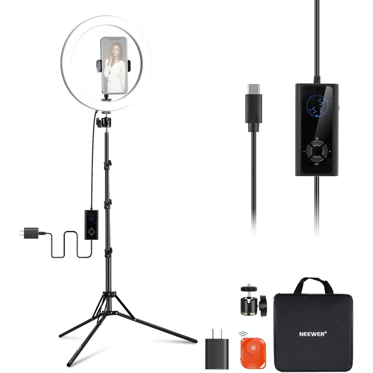 NEEWER - Anillo de luz LED de alta potencia 12inch 24W P/ 15 16 Pro Max S25 S24