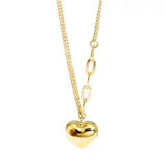 TIOZONEY - Collar Corazón Plata de Ley