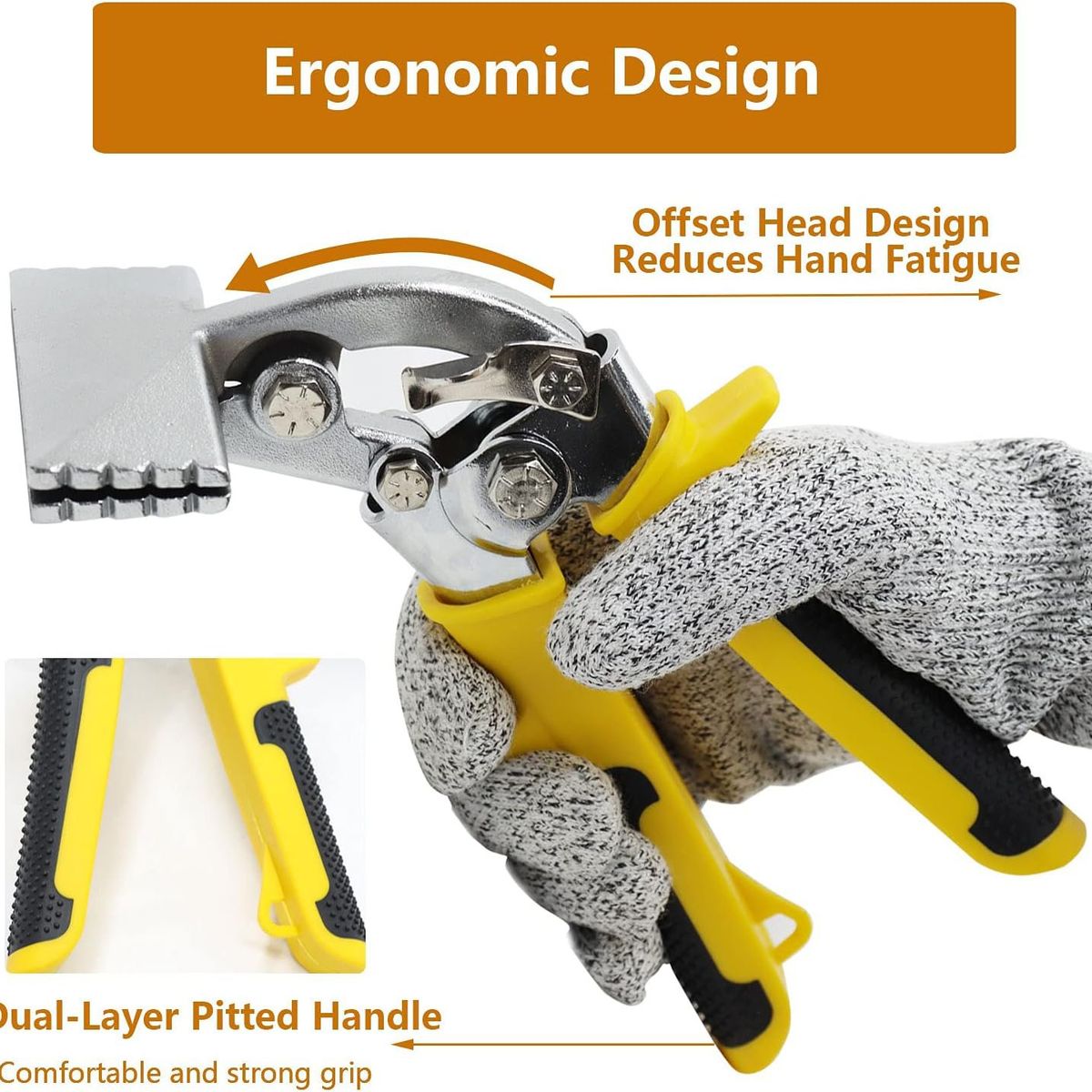 KUANGYE - Alicate 8cm Pinza Dobladora Lámina Chapa Metal