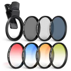 NEEWER - 52mm Filtro De Cpl Nd Star Degradad P Celular 16 15 14 Pro Max S25 S22