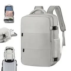 ZSPK - Mochila Gris De Viaje Gran Capacidad Multifuncional