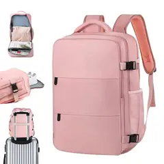 ZSPK - Mochila Rosa De Viaje Gran Capacidad Multifuncional