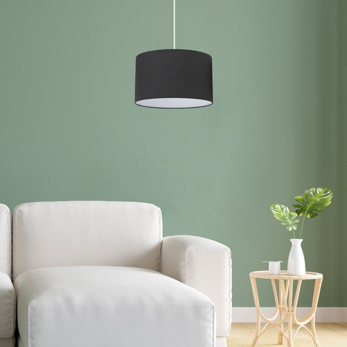 EGLO - Lámpara colgante Sitia Acrílico negro  E27 1X60W IP20