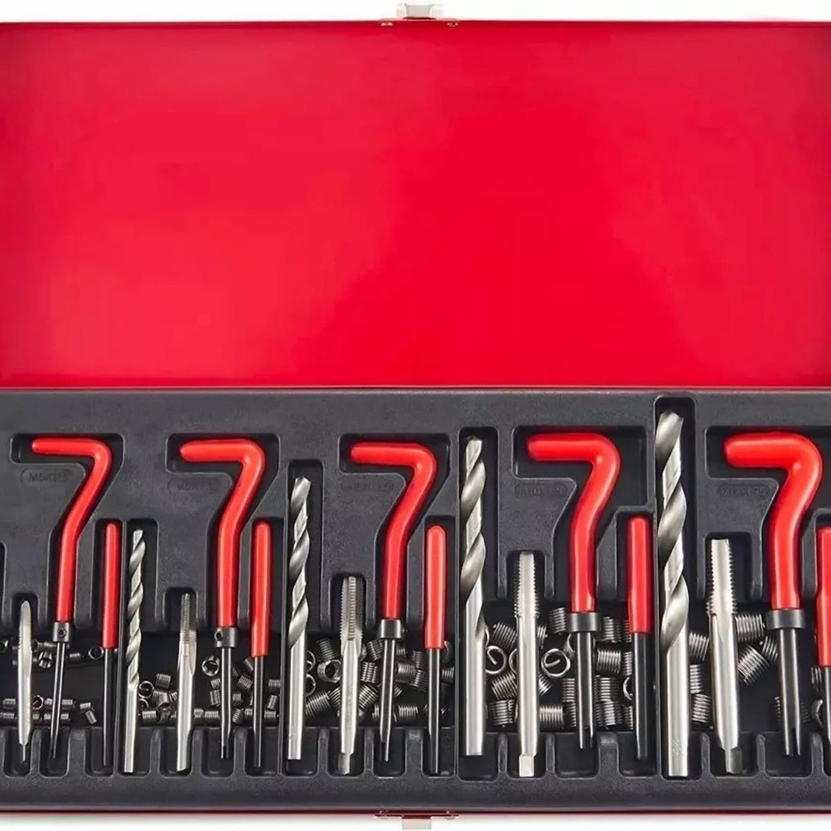 MUNDO MAGIA - Kit 131 Insertos Helicoil Reparacion Hilos Dañados