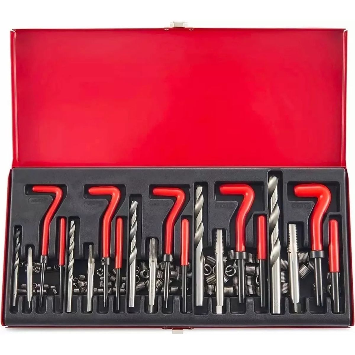 MUNDO MAGIA - Kit 131 Insertos Helicoil Reparacion Hilos Dañados