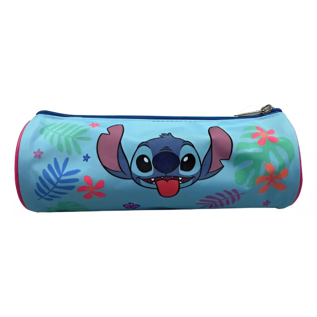 INTEK GAMES - Estuche Escolar Stitch Cilindrico Turquesa
