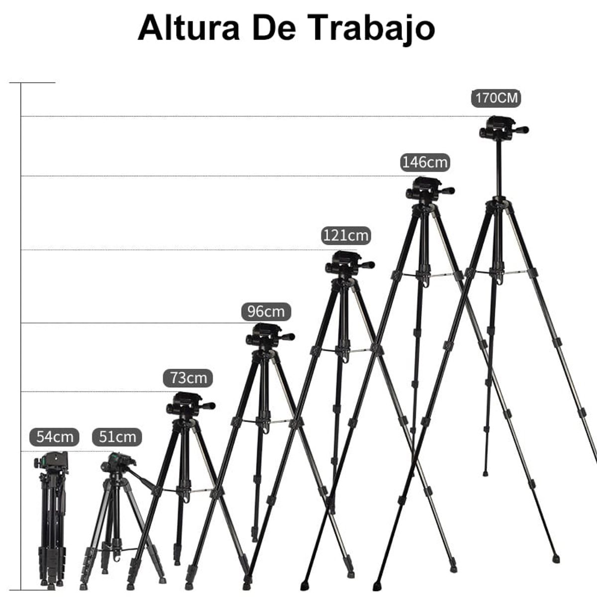 BITART - Trípode Celular Camara Video Portátil Soporte Carga