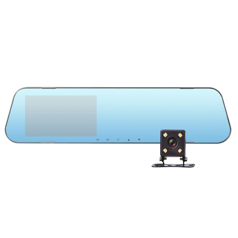 MLAB - Cámara Espejo Auto DVR FHD 2 Cámaras Front