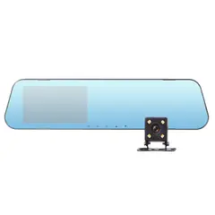 MLAB - Cámara Espejo Auto DVR FHD 2 Cámaras Front