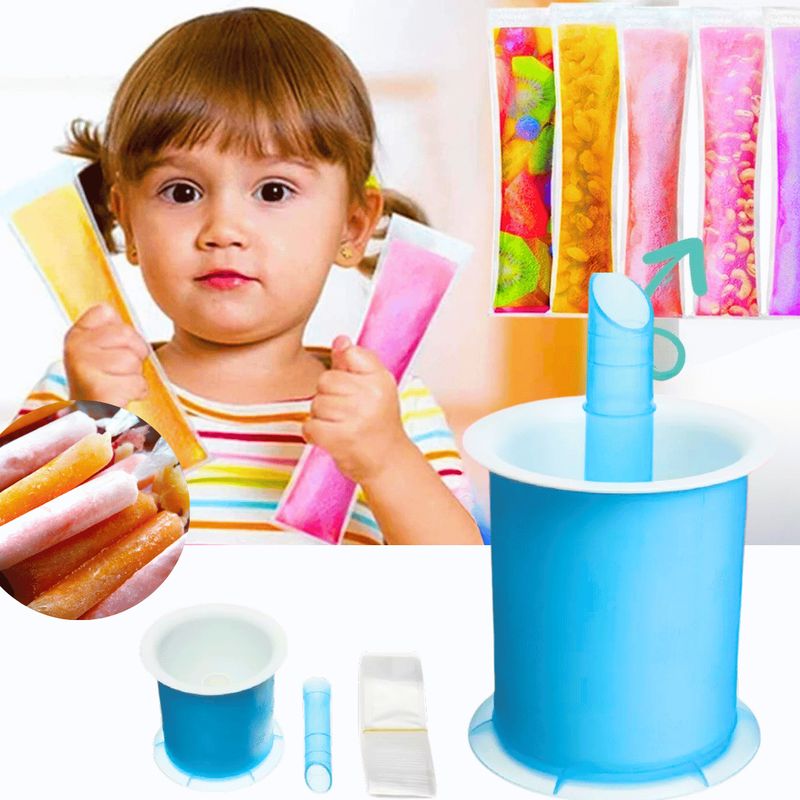 LINE - Molde Manual Para Cubos Helados Caseros + 20 Bolsas