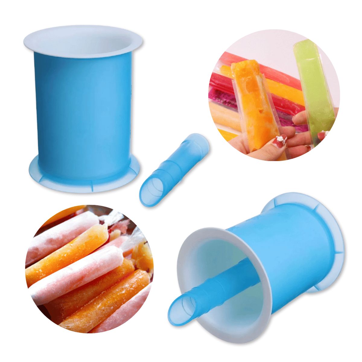 LINE - Molde Manual Para Cubos Helados Caseros + 20 Bolsas
