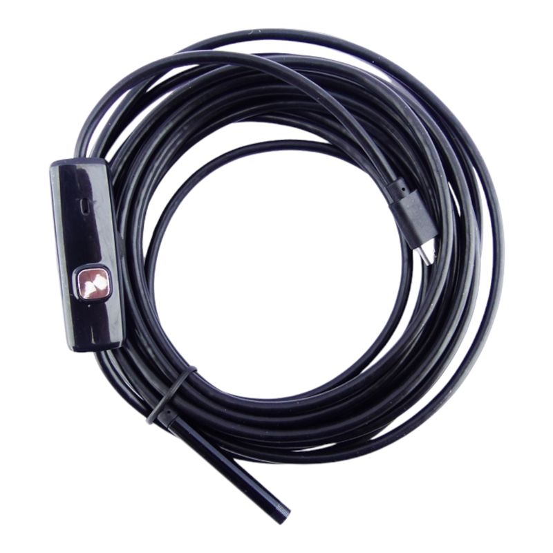 GENERICO - Camara Endoscopica Para Smartphone Con Cable De 5 Metros OTG + Tipo C