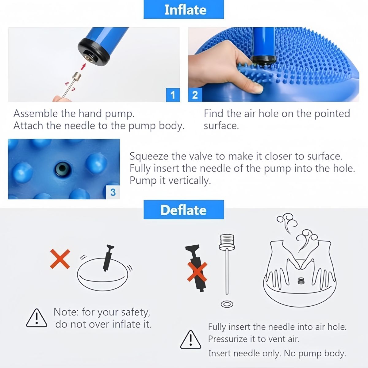 GENERICO - Cojin Disco Propiocepcion Equilibrio Estabilidad Yoga 34cm