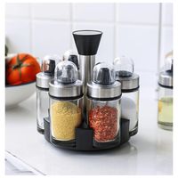 Especiero Giratorio Organizador Condimenteros Liquidos Y Solidos