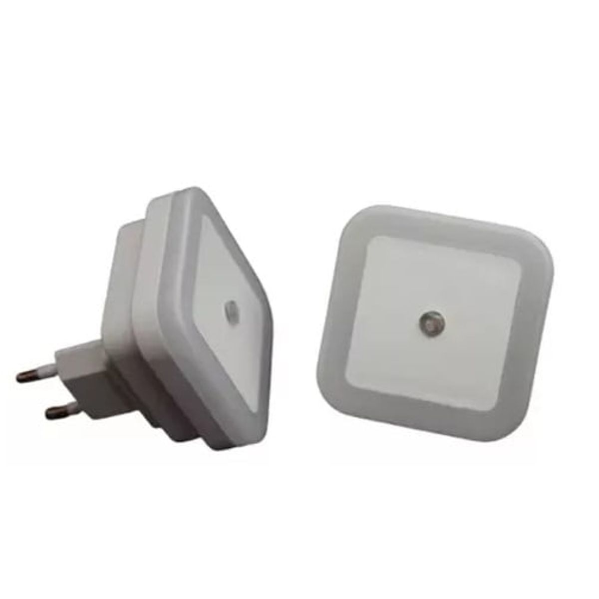 WW DESIGN - Pack 2 Lámparas Nocturnas Cuadradas para Bebé – Sensor de Oscuridad Automático