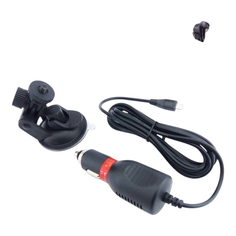GENERICO - 2x Porta Camara Deportiva Con Cargador Para Auto 12 Volt