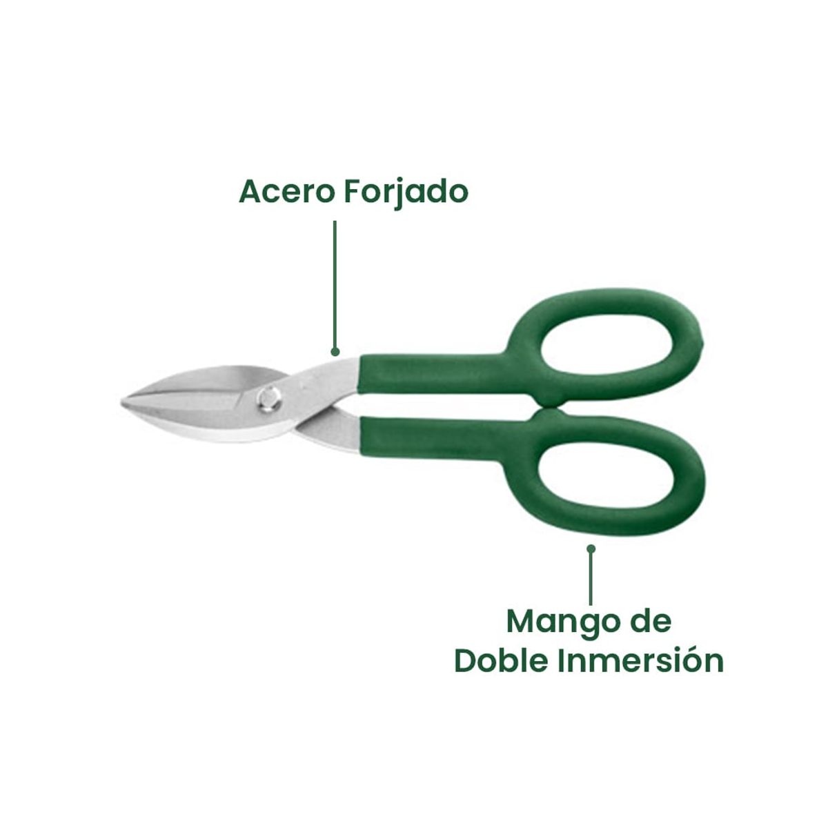 JADEVER - Tijera Hojalatera 10 Pulgadas 250mm JADEVER