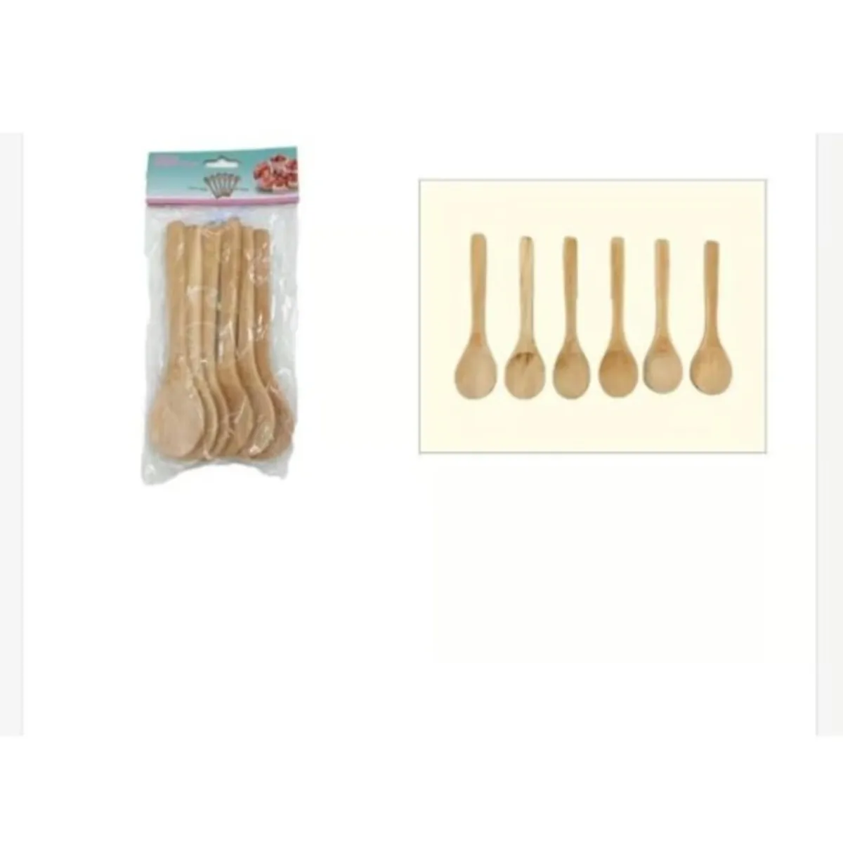 GENERICO - Cuchara De Madera 6 Piezas Cocina