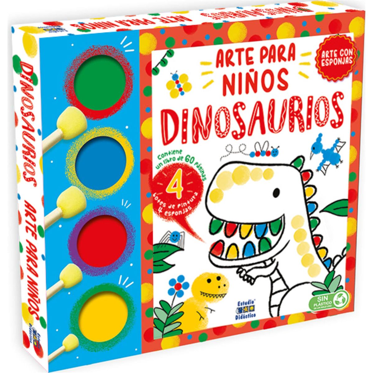 EDIMAT LIBROS - Dinosaurios-Arte Con Esponjas-