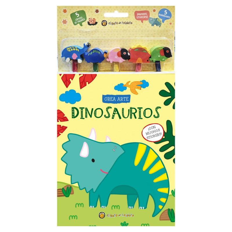 EL GATO DE HOJALATA - Dinosaurios (Crea Arte: Lápices, Borradores)