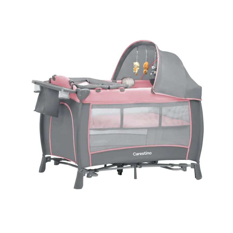 Cuna Corral Venecia Rosa Rosado claro