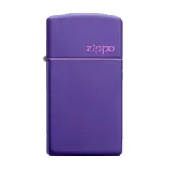 ZIPPO - Encendedor Slim Purple Logo ZP1637ZL - Morado