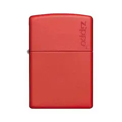 ZIPPO - Encendedor Red Matte With Logo Rojo ZP233ZL - Rojo