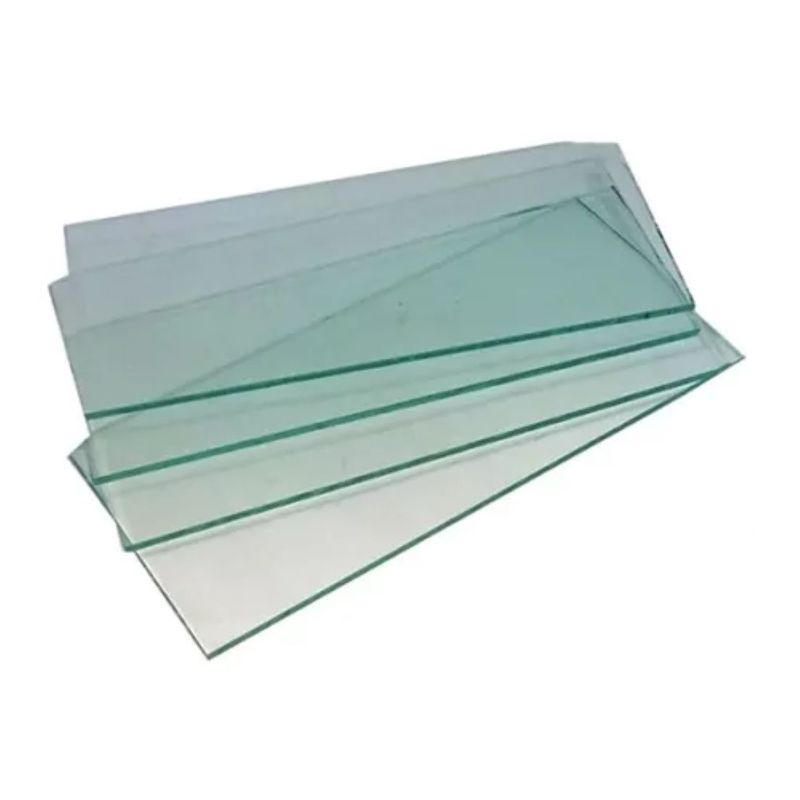 METALFER - Vidrios Rectangulares Blancos 10 Unidades