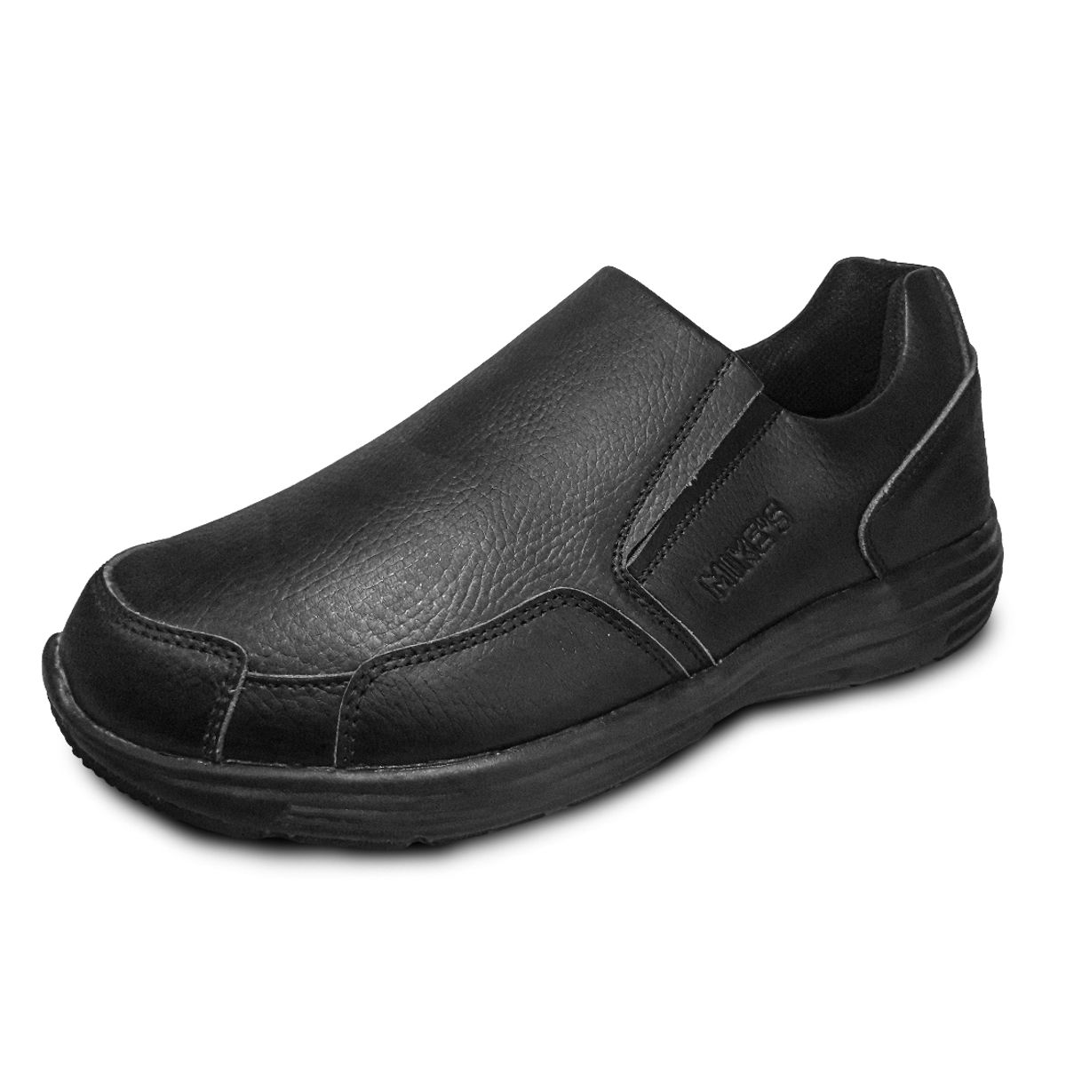 MIKE'S - ZapatoZapatilla Slip On Cuero Negro MIKES