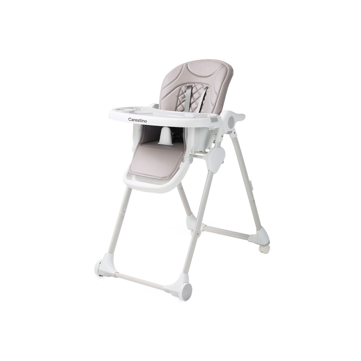 CARESTINO - Silla de comer Petra Gris Claro