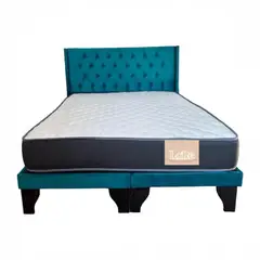 GENERICO - CAMA MODULAR TURQUESA 2p felpa