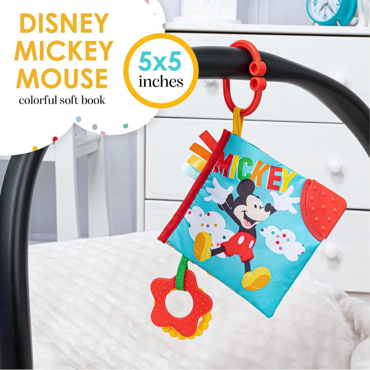 DISNEY - Libro Sensorial Disney Con Mordedor Mickey