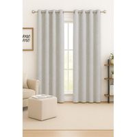Pack 2 Cortina Tradicional 100% Blackout Geometrica Gris