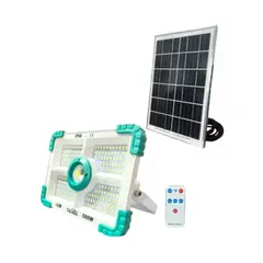 GENERICO - Foco Reflector Solar Portátil 500w + Control + Panel