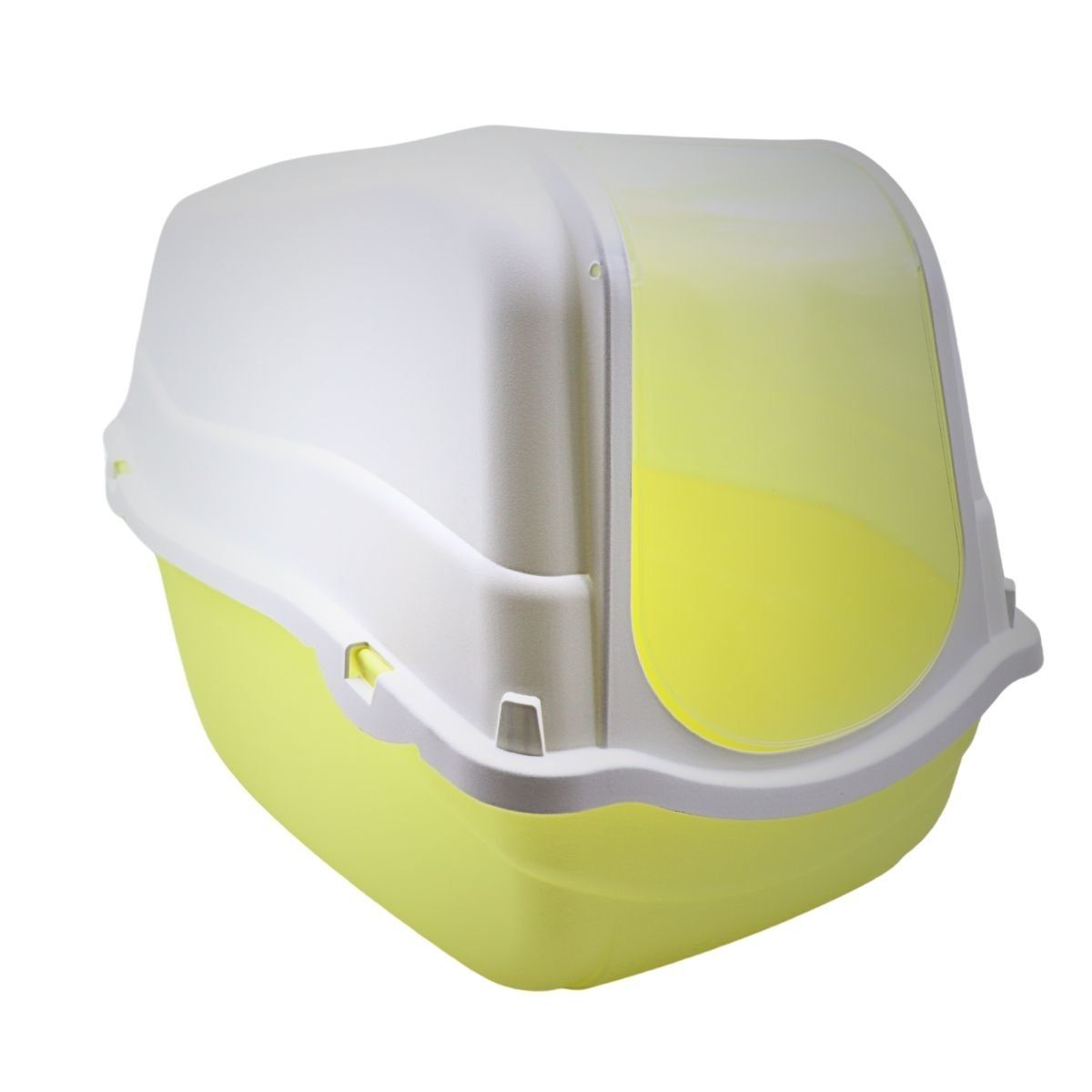 GENERICO - Arenero Cerrado para Gatos con Carbón Activo Amarillo